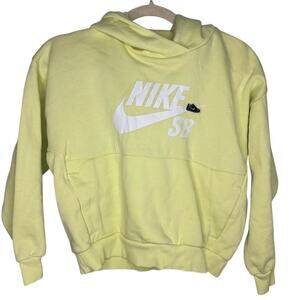 Nike SB Hoodie Kids Size Medium Luminous Green White Hooded Sweatshirt NWOT